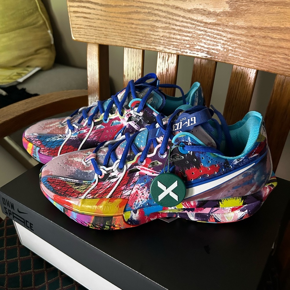 Nike G. T. Cut 3 Jewel Loyd Paint Splatter Basketball Shoes